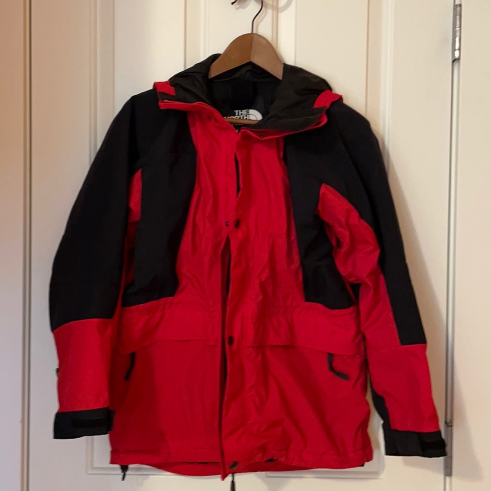 North Face Large Kids Red Raincoat